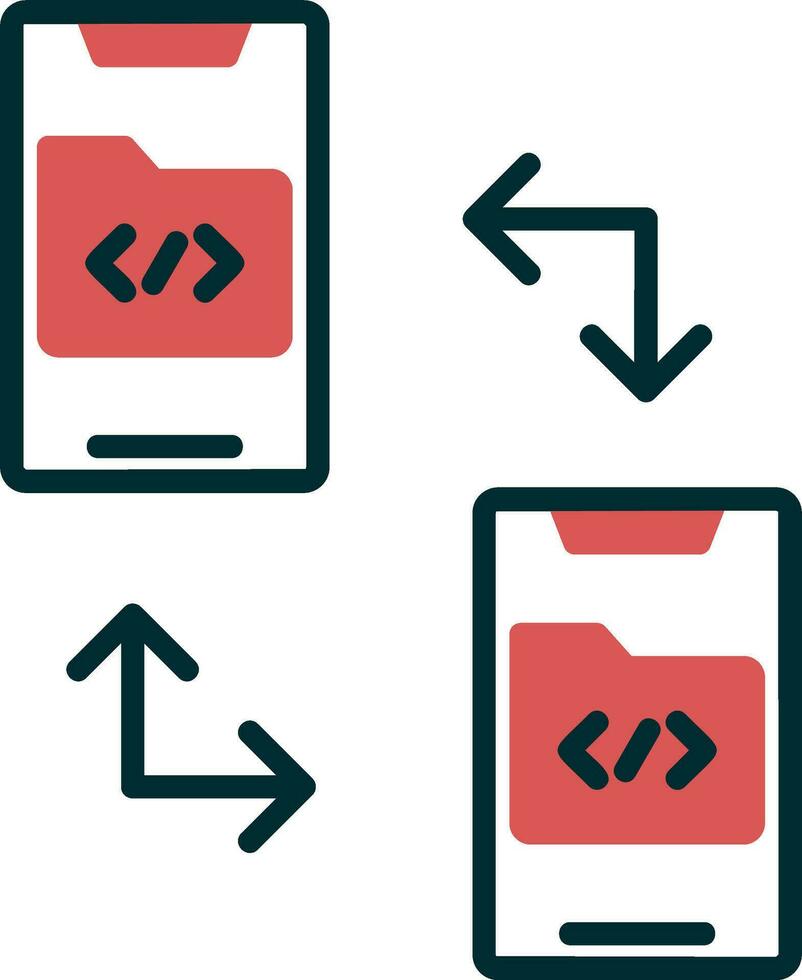 Data Transfer Vector Icon