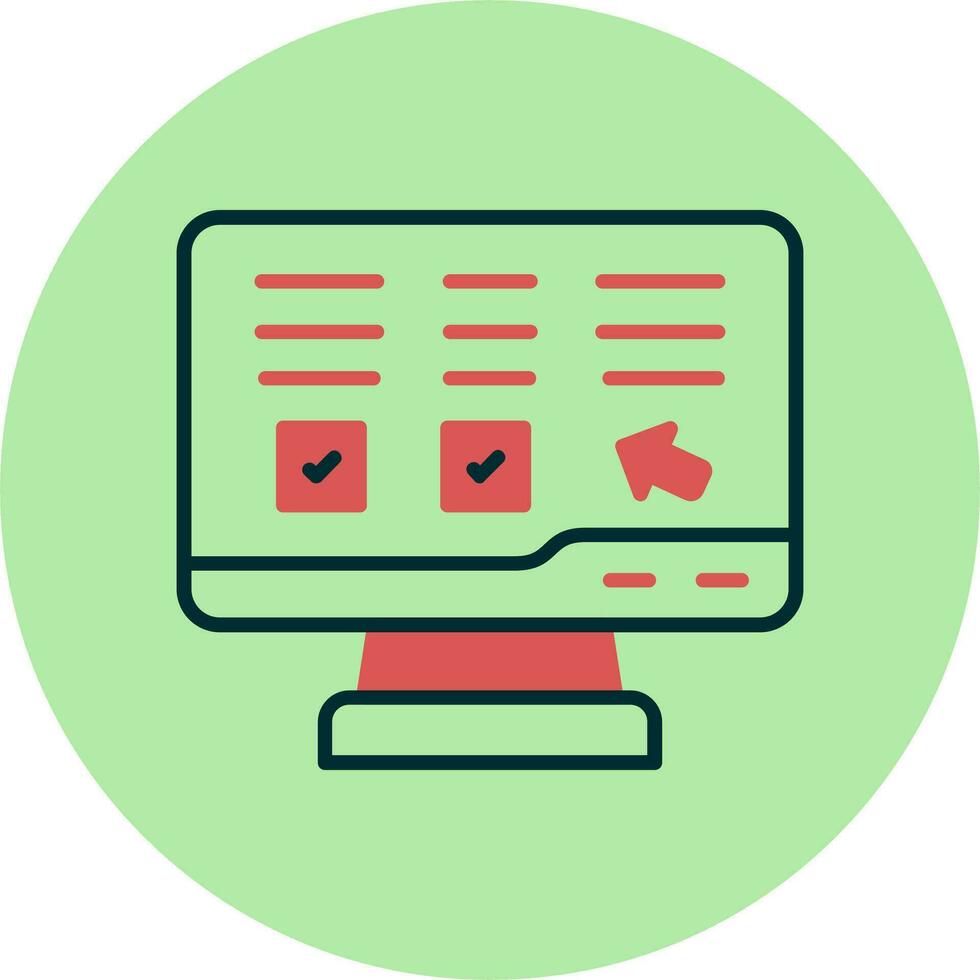 Online Lesson Vector Icon