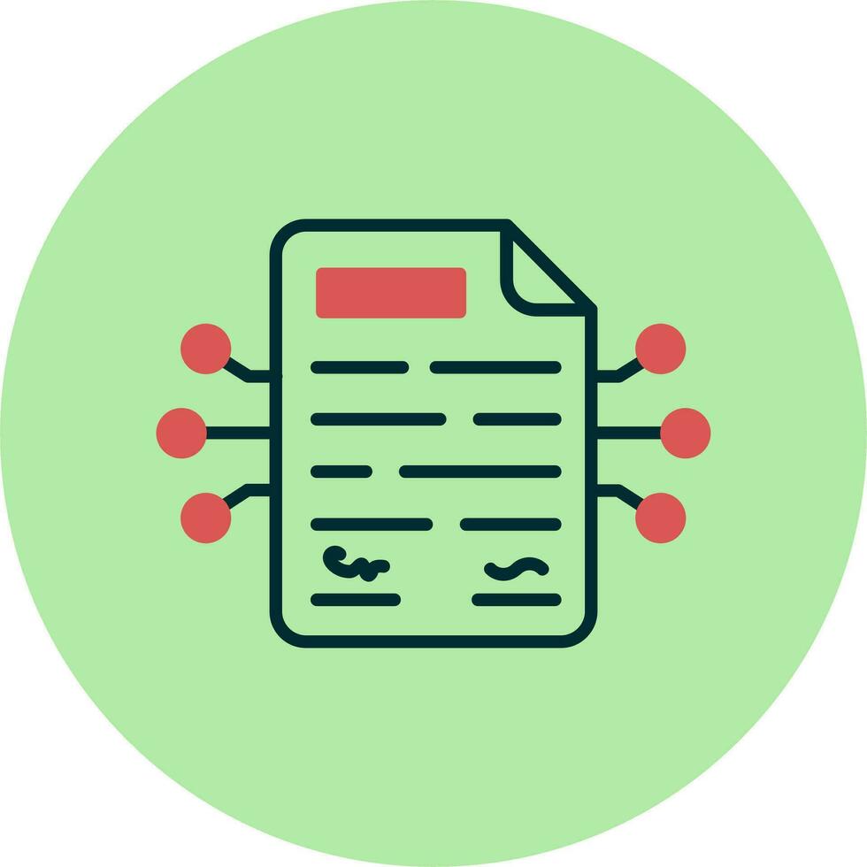 Smart Contracts Vector Icon