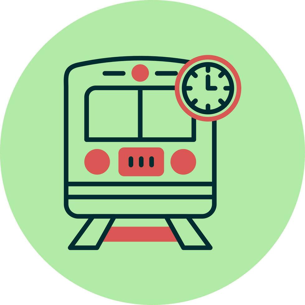 Train Times Vector Icon