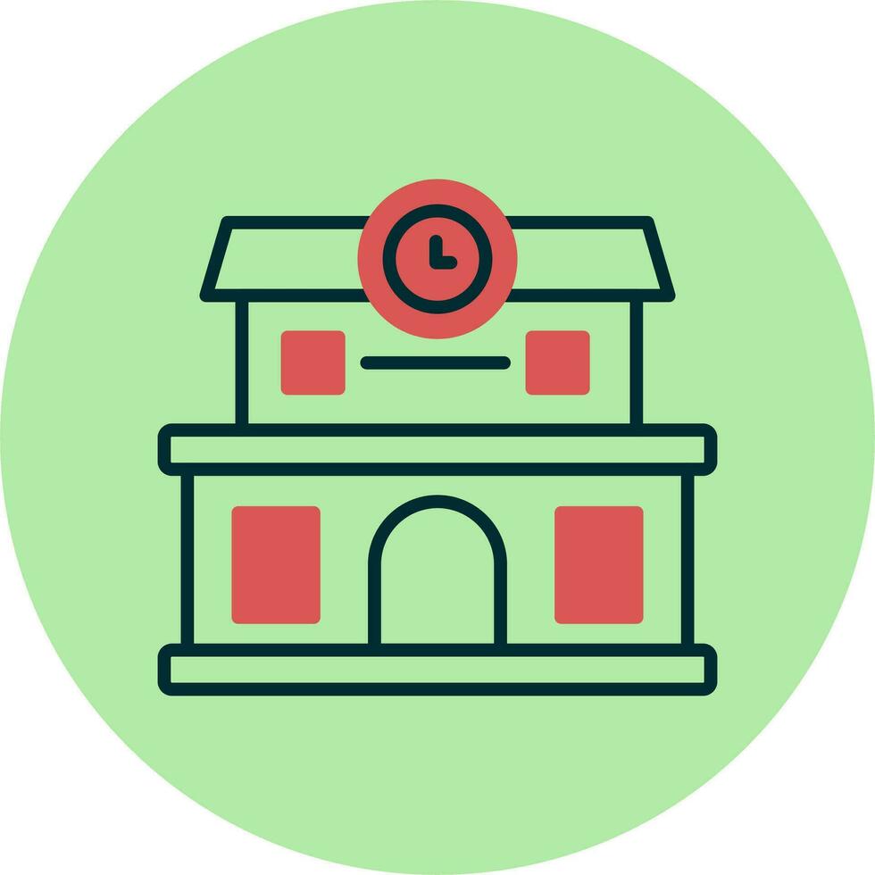 Train Station Vector Icon