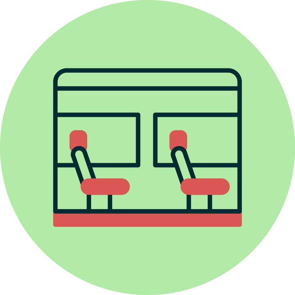 icono de vector de asiento