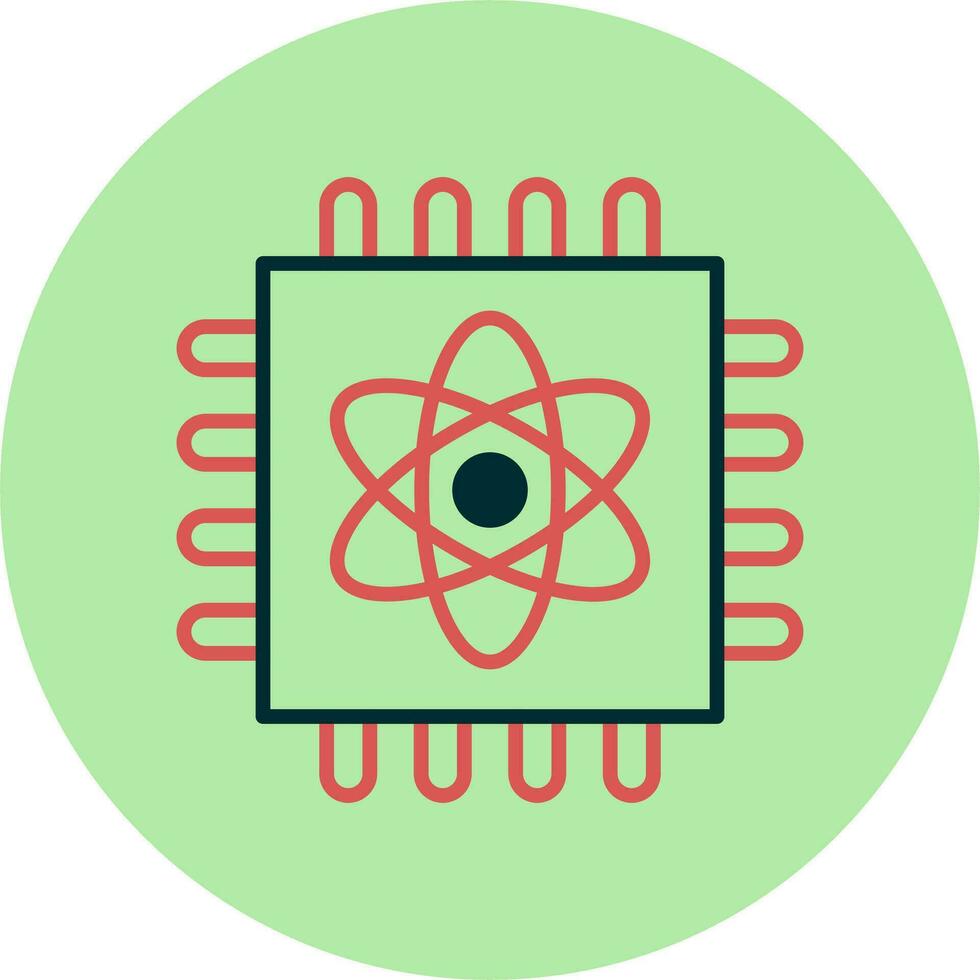 Quantum Computing Vector Icon
