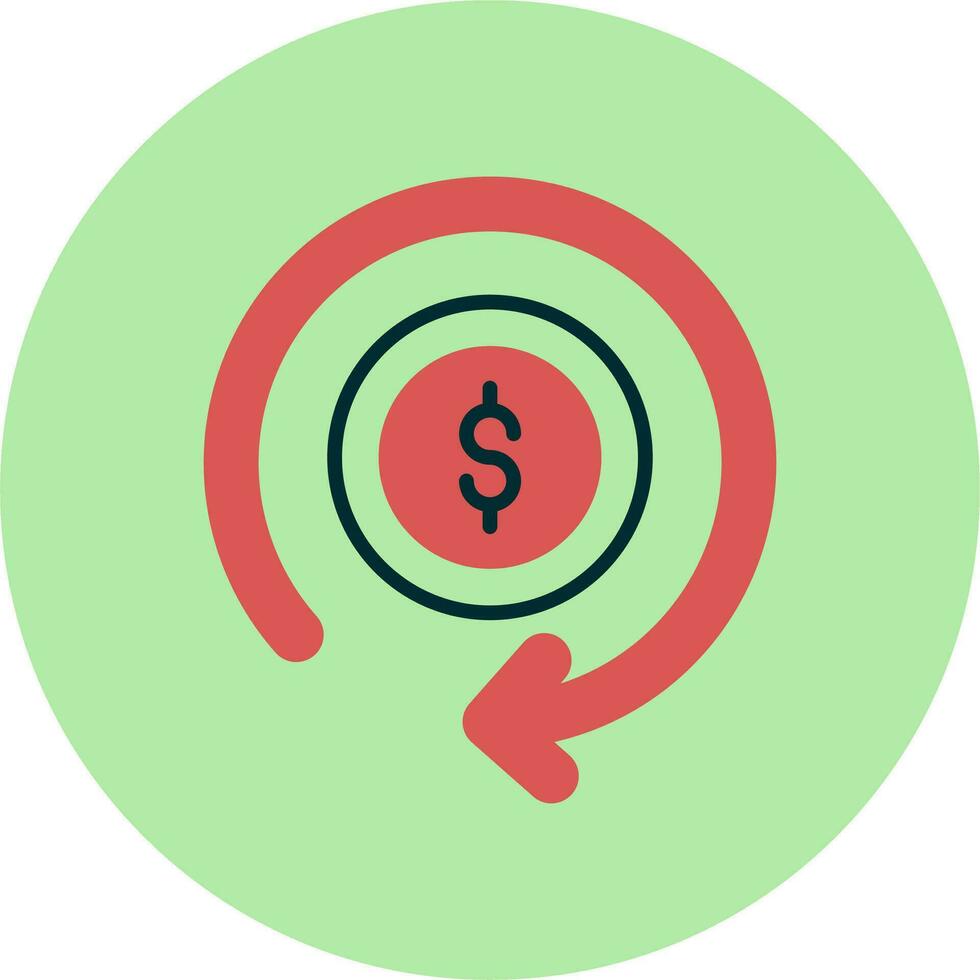 Money Refund Vector Icon