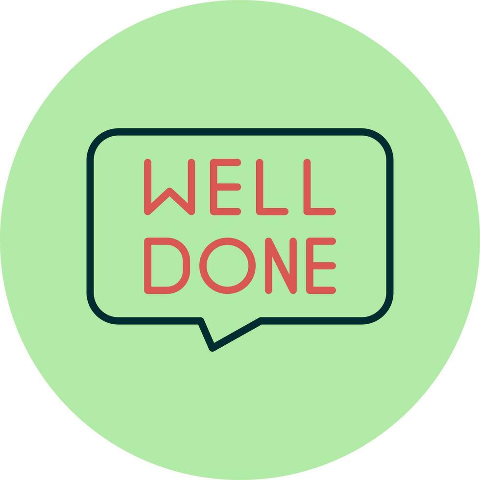 Well Done Vector Icon