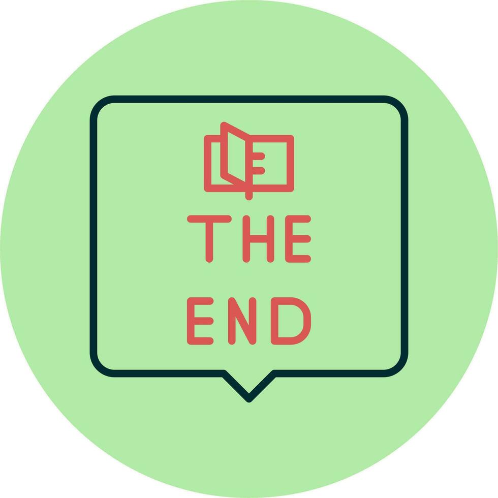 The End Vector Icon