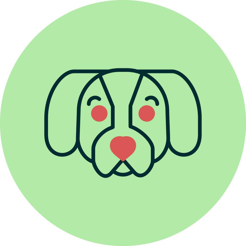 perro tejonero vector icono