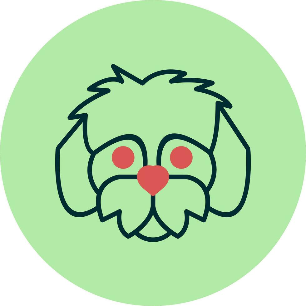 shih tzu vector icono