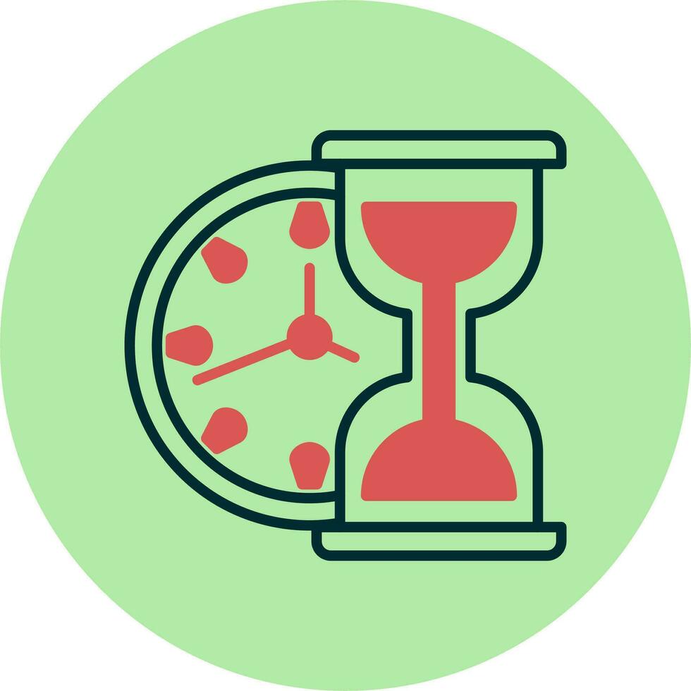 icono de vector de reloj de arena