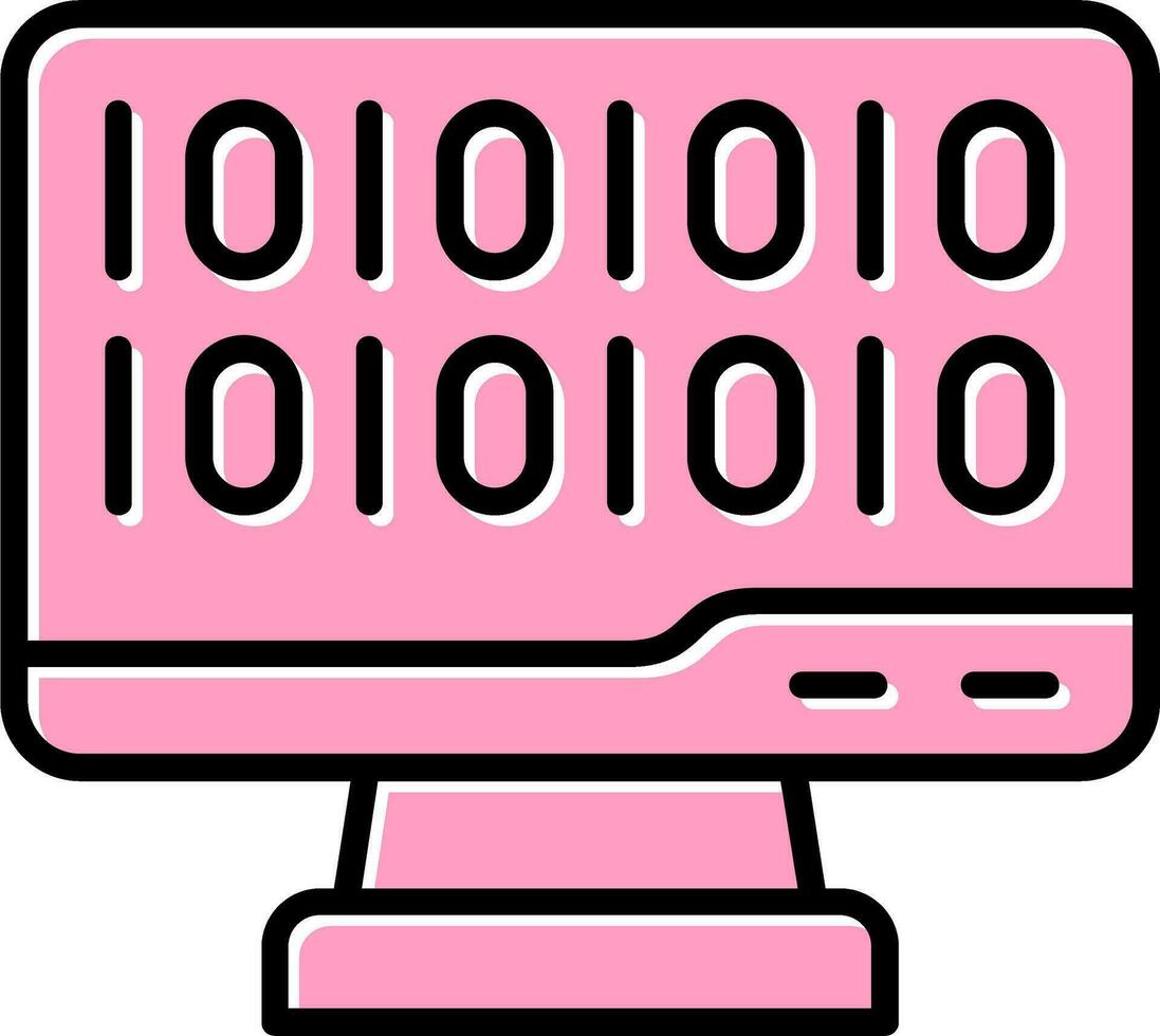 Binary Code Vector Icon