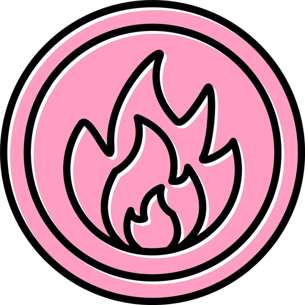 Flammable Vector Icon