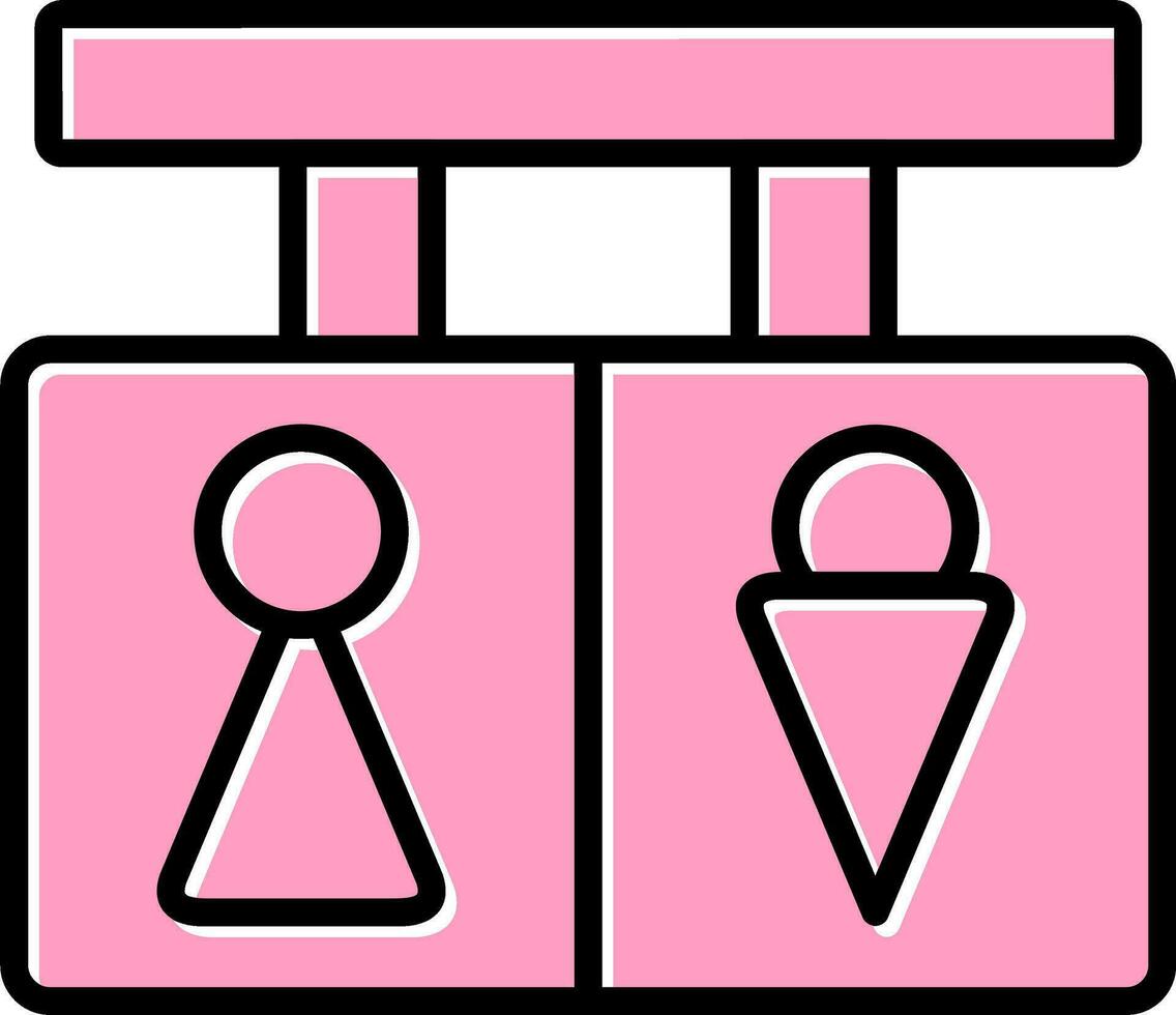 Toilet Signs Vector Icon