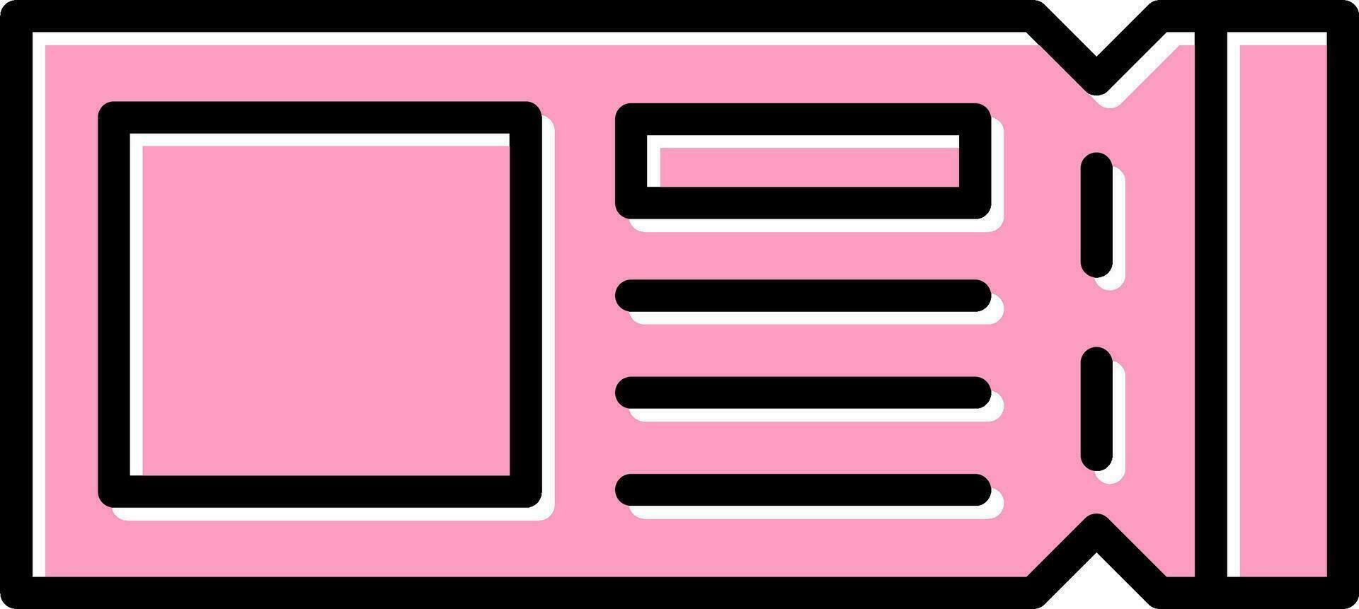Ticket Vector Icon