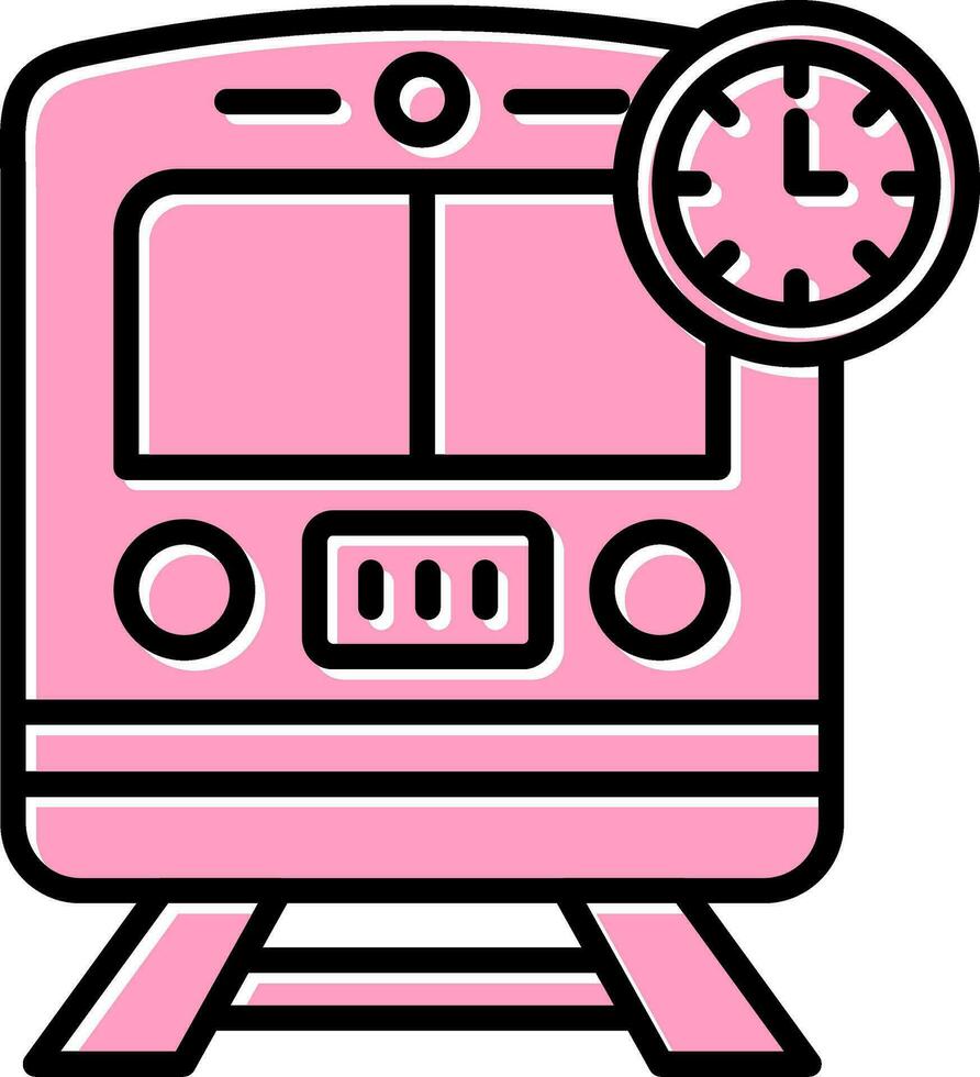 Train Times Vector Icon