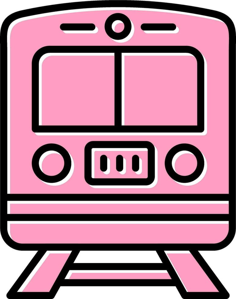 icono de vector de tren