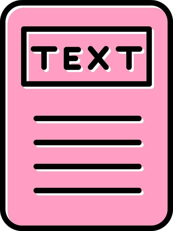 Text Vector Icon