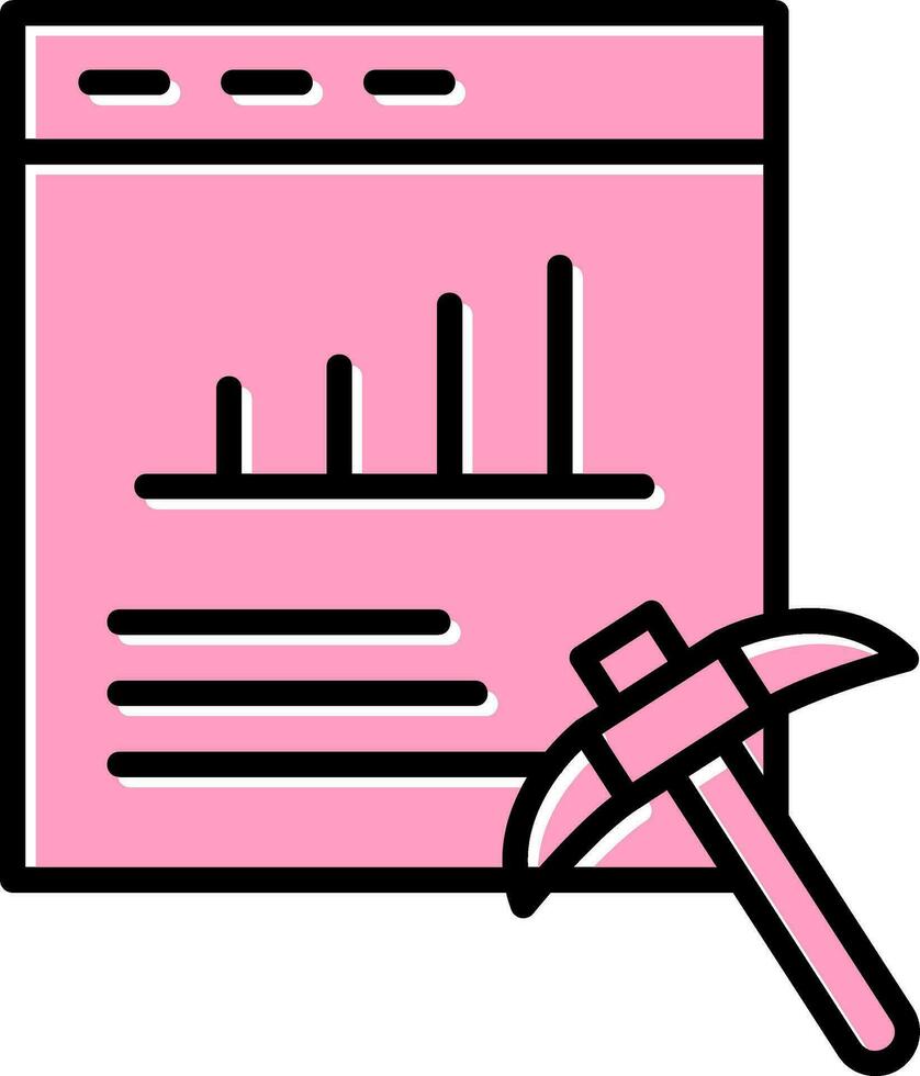 Data Mining Vector Icon