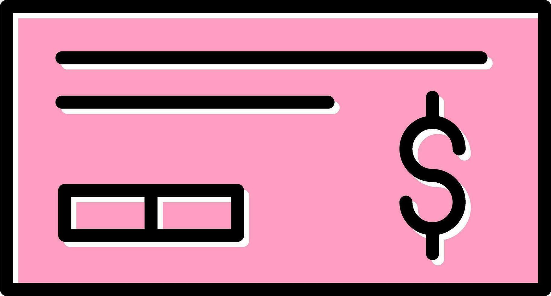 Cheque Vector Icon