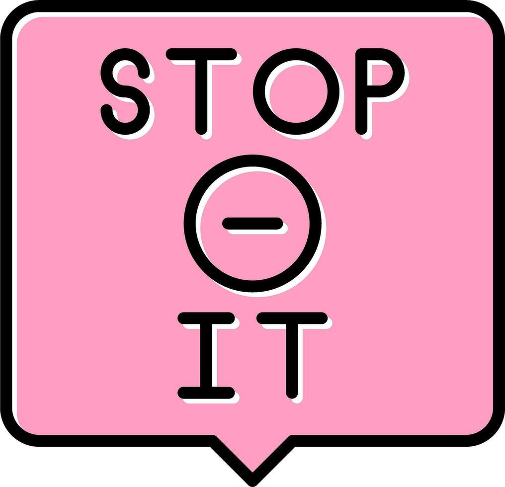 Stop It Vector Icon