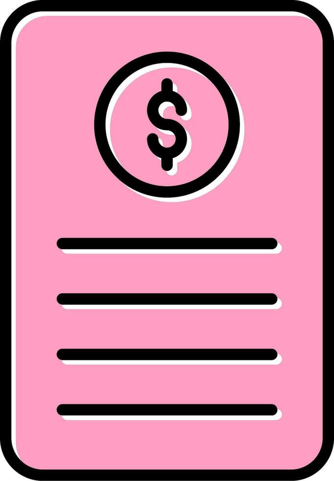 Bill Vector Icon
