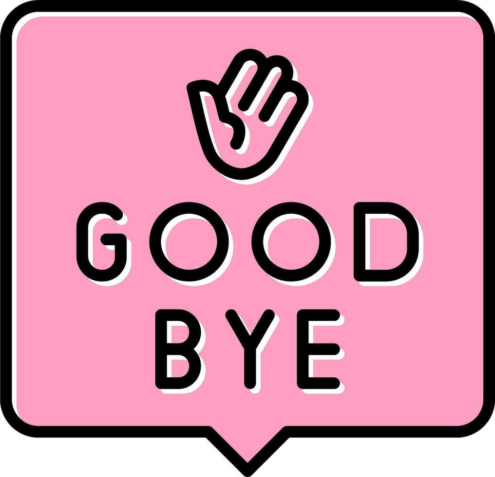 Good Bye Vector Icon