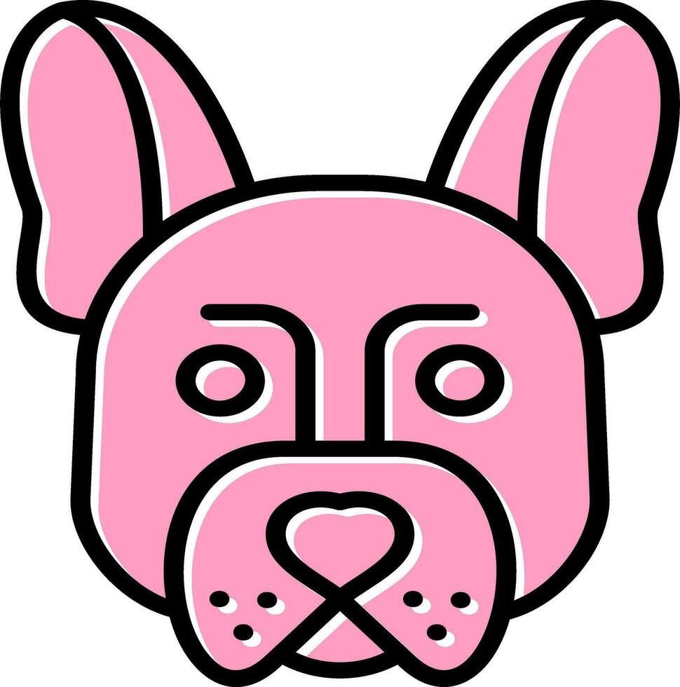 French Bulldog Vector Icon