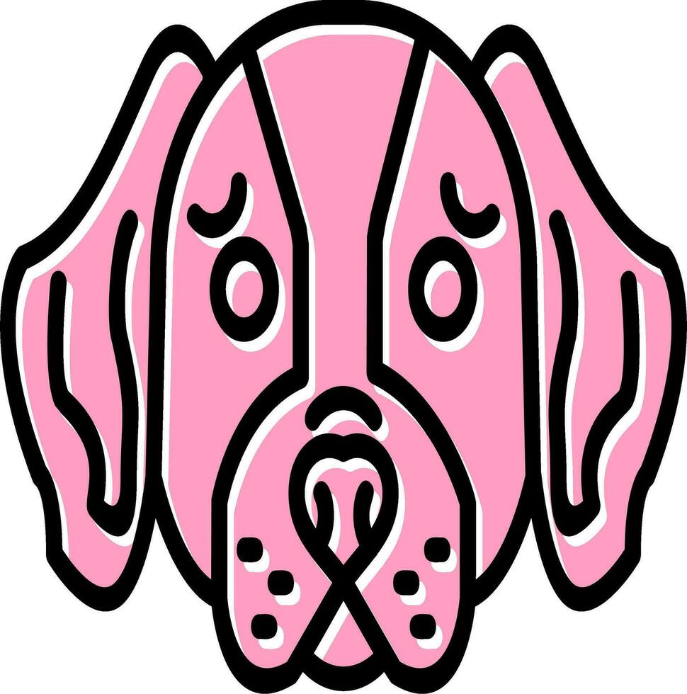 Basset Hound Vector Icon