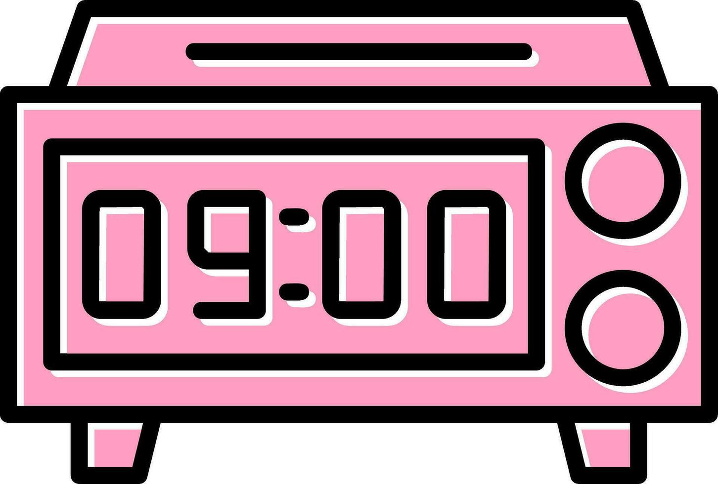 Digital Clock Vector Icon