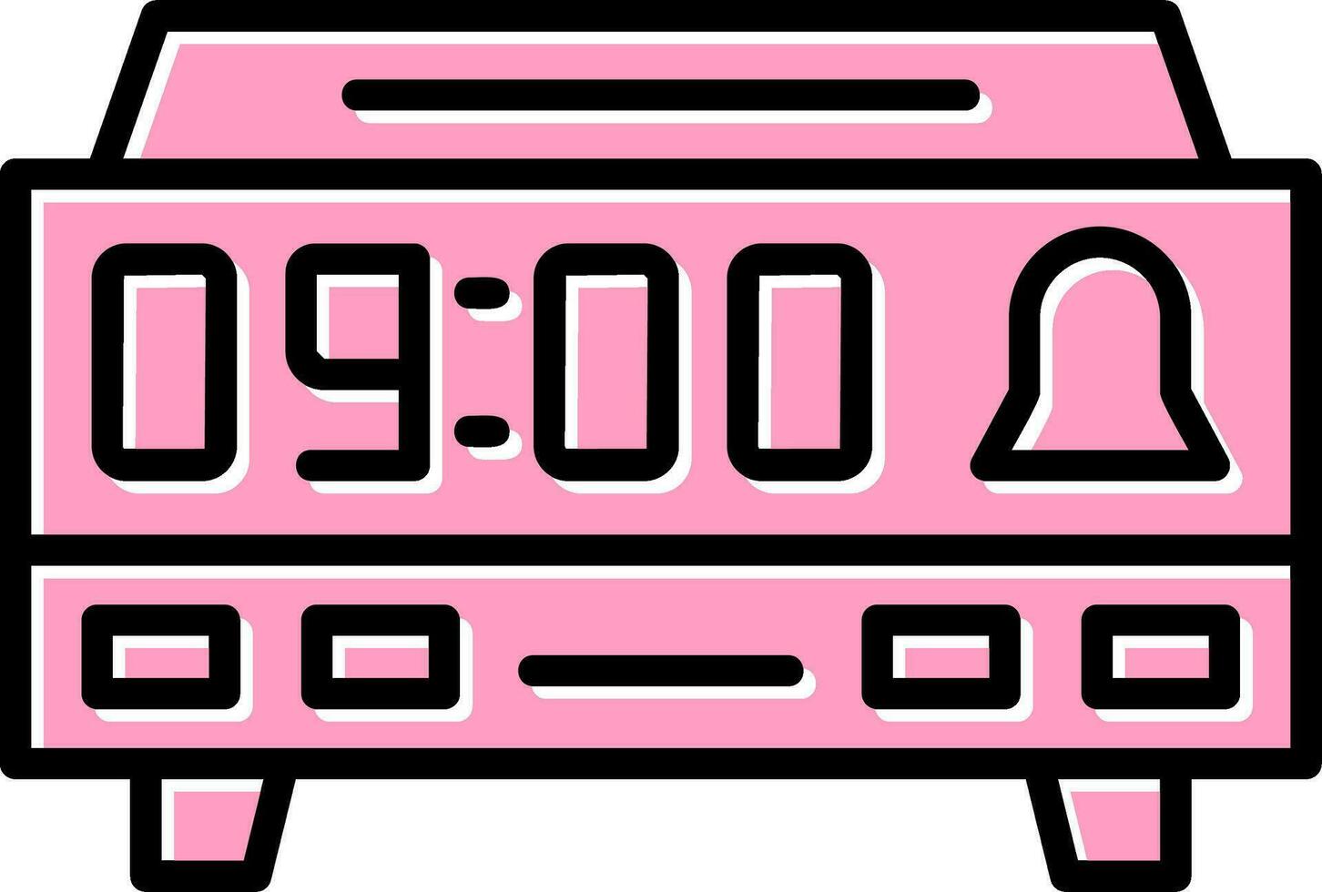 Digital Clock Vector Icon