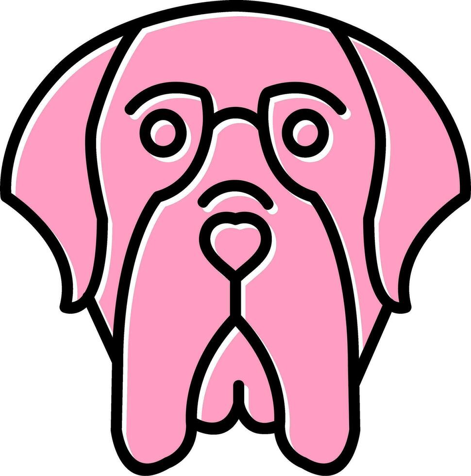 English Mastiff Vector Icon