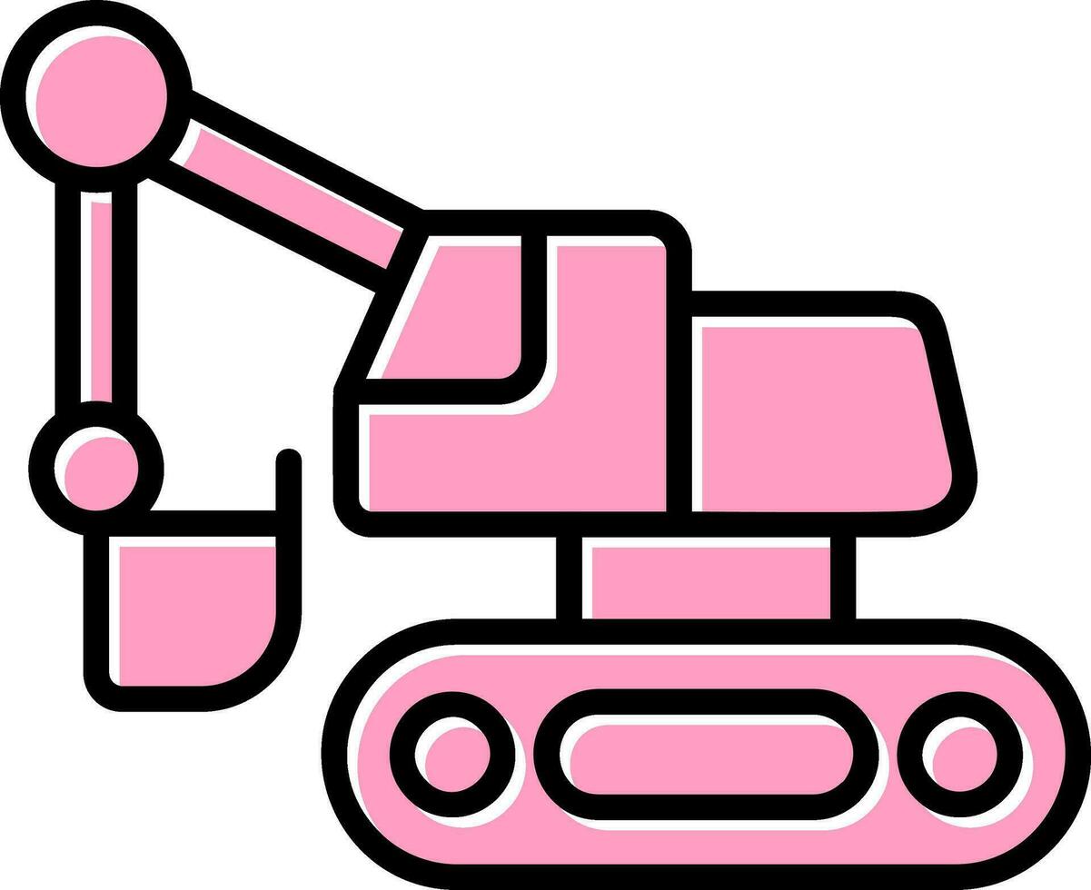 Excavator Vector Icon