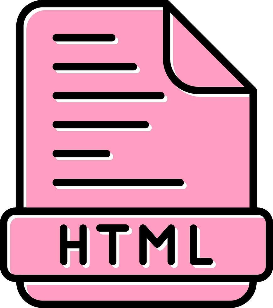 icono de vector html