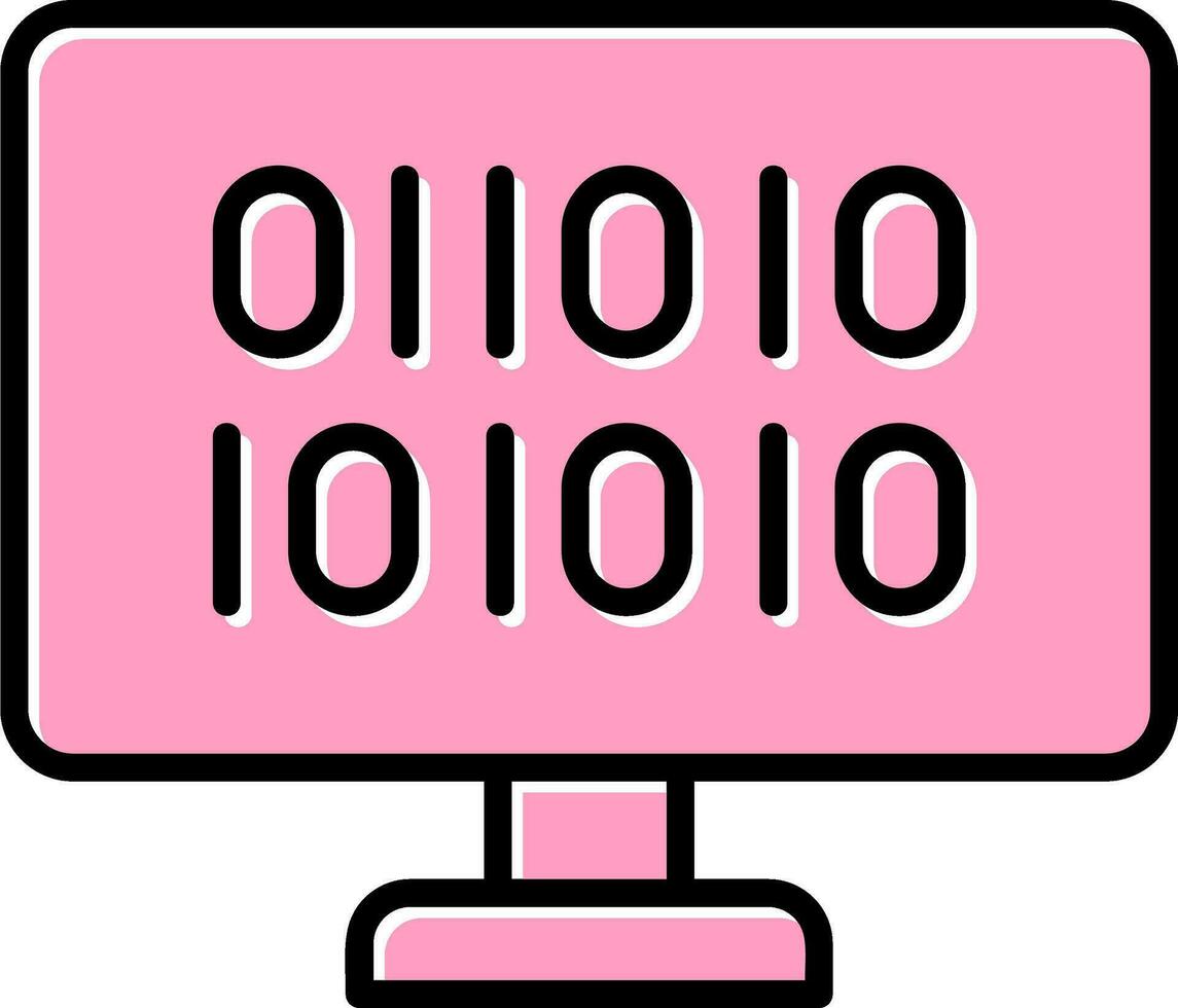 Binary Code Vector Icon