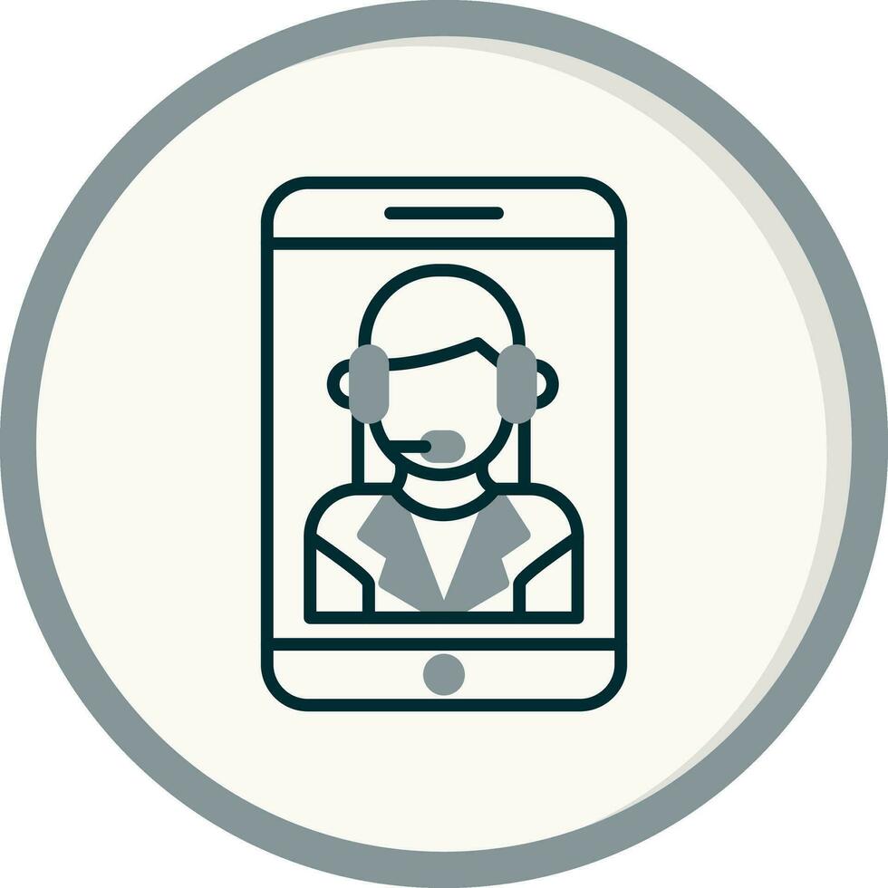 Customer Service Agent Vector Icon