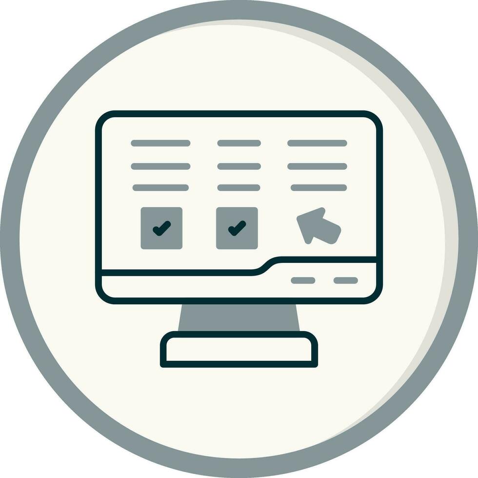 Online Lesson Vector Icon