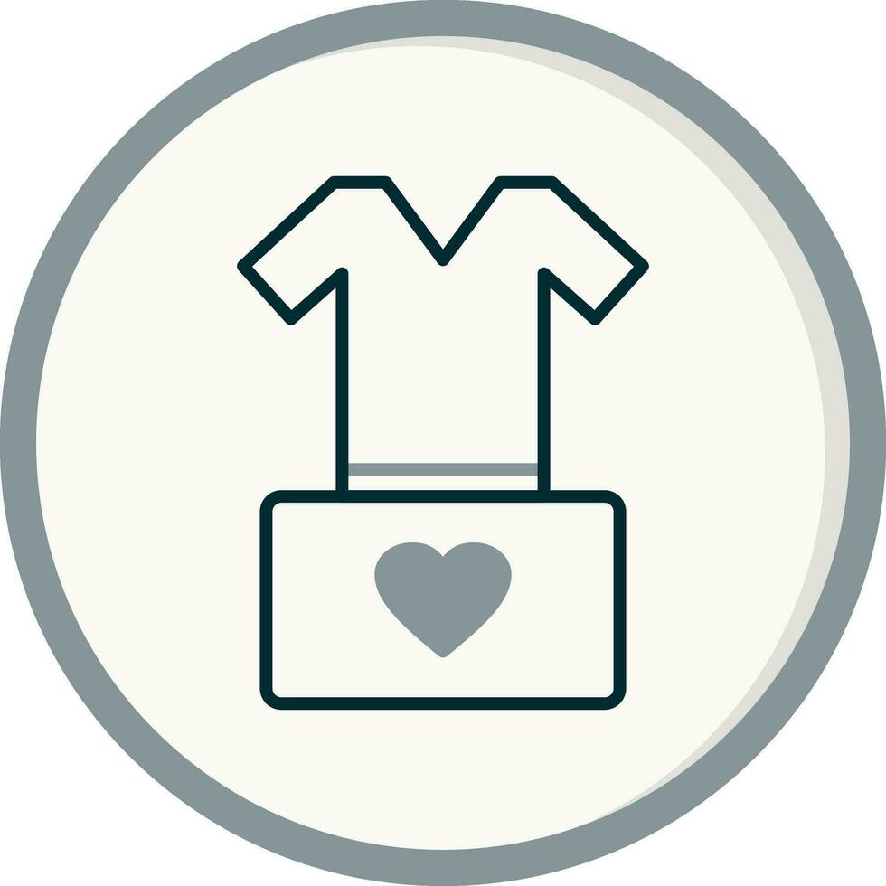 icono de vector de ropa