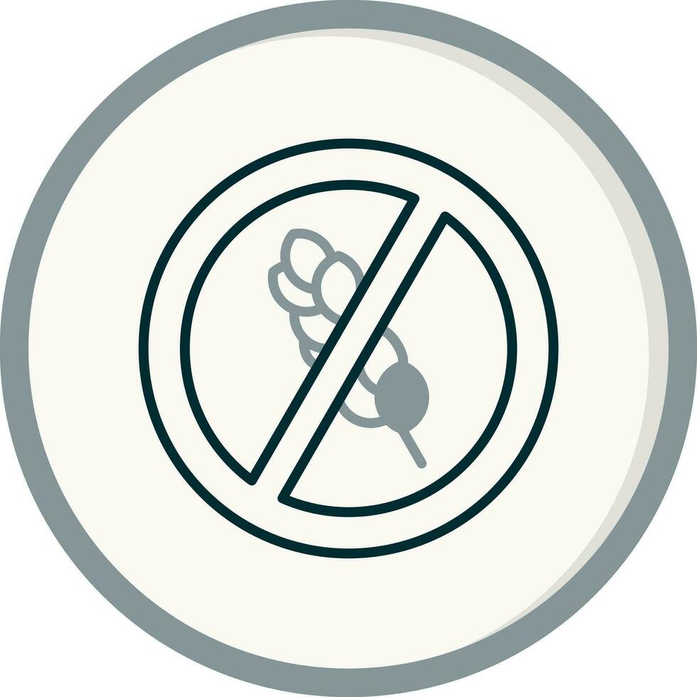 gluten vector icono