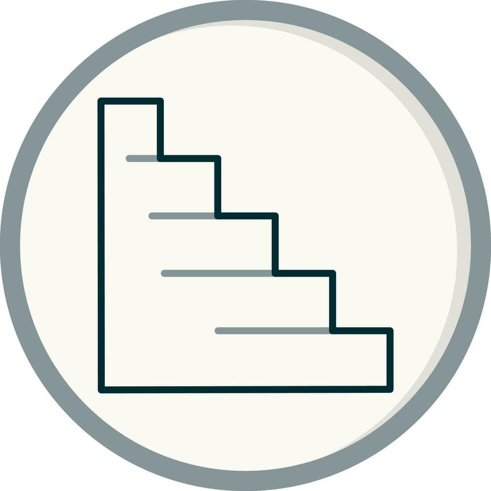 icono de vector de escaleras