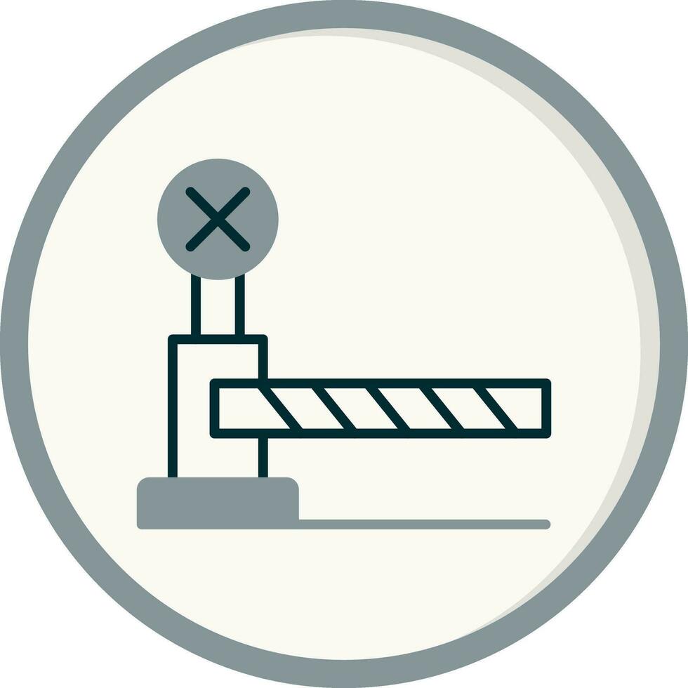 Level Crossing Vector Icon