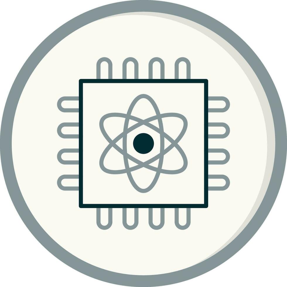 Quantum Computing Vector Icon