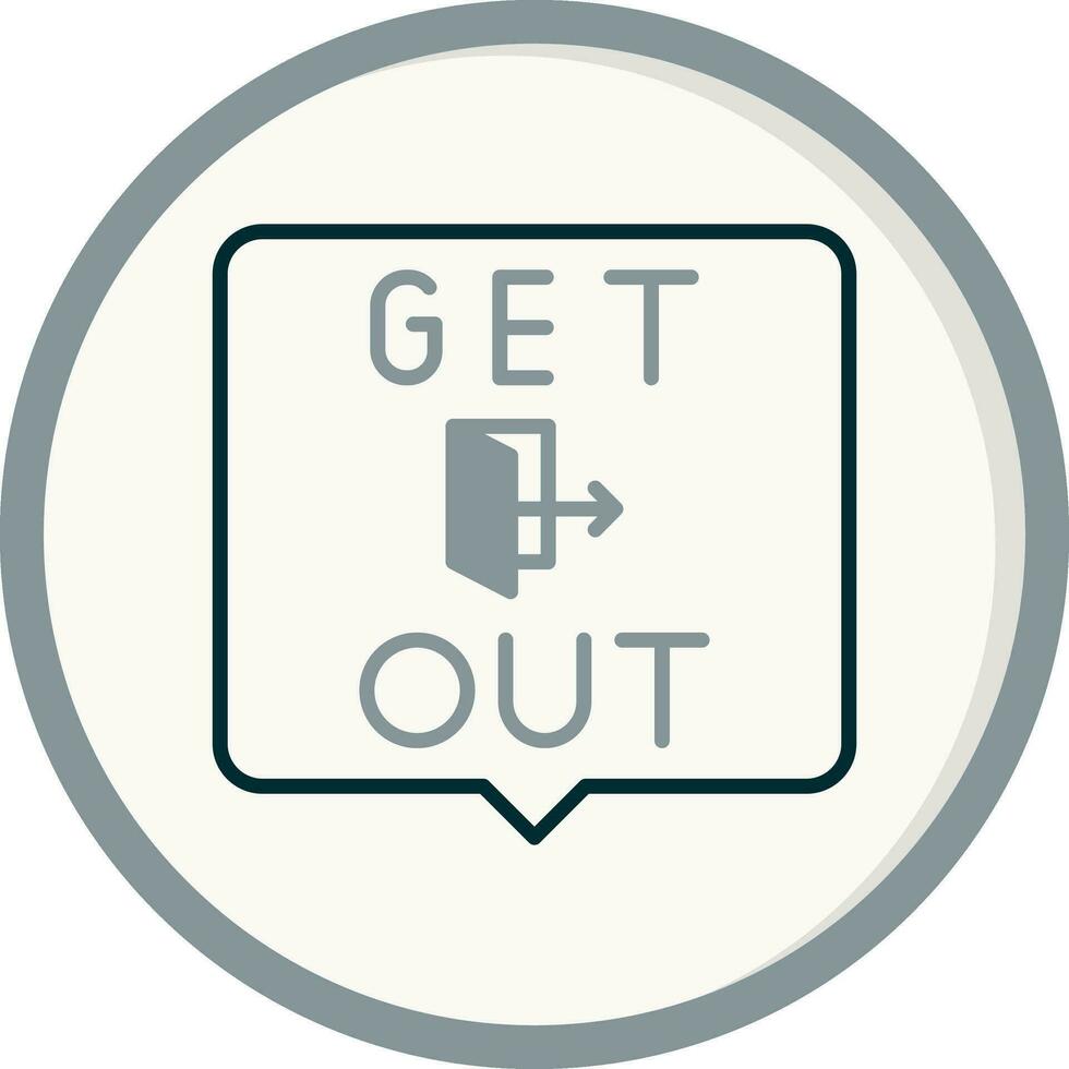 Get Out Vector Icon