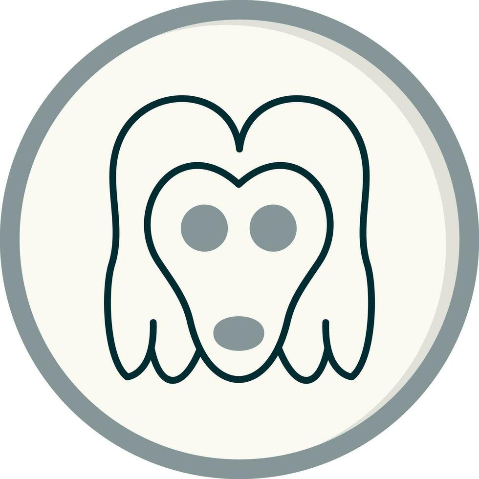 Afghan Hound Vector Icon