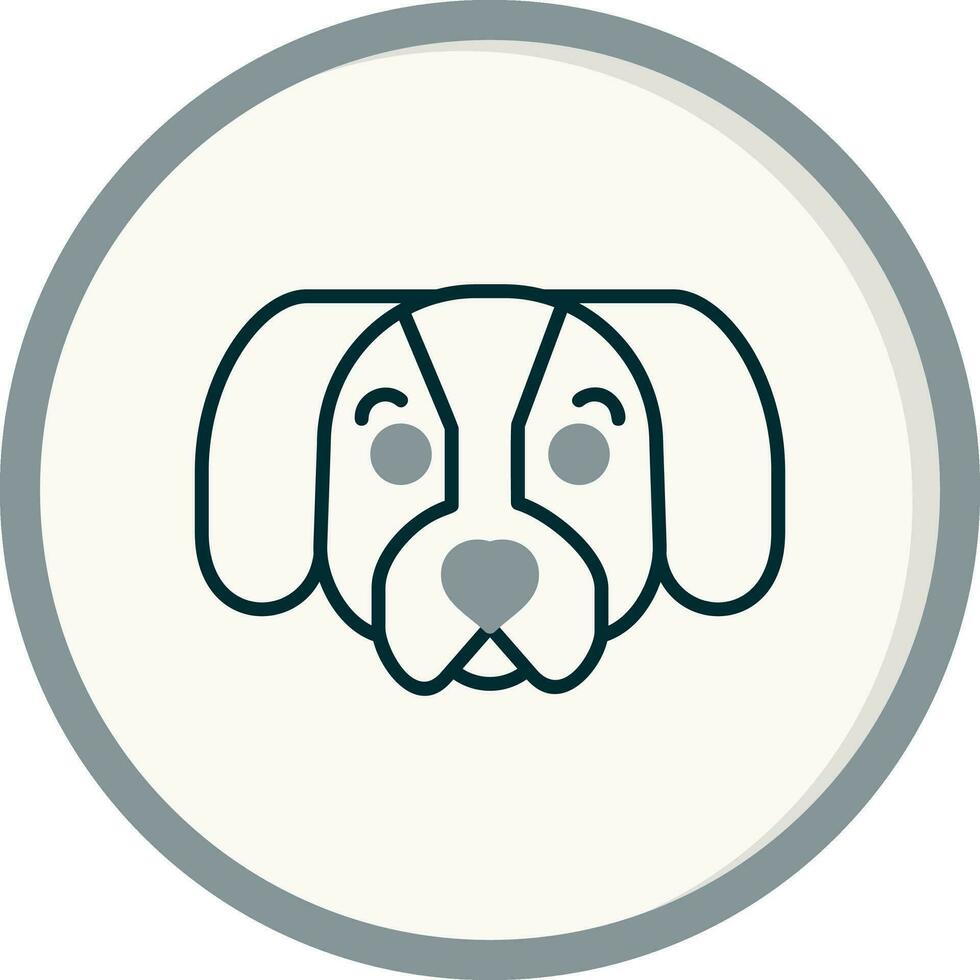 perro tejonero vector icono