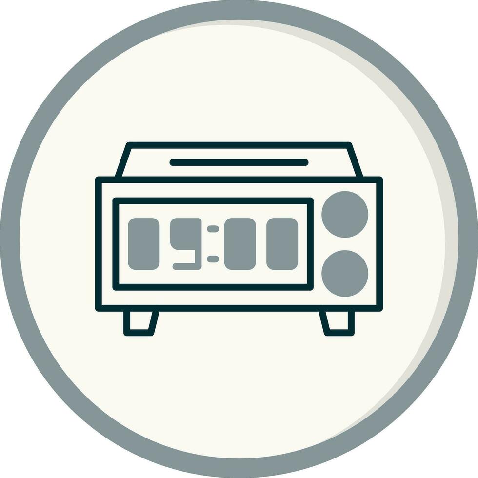 Digital Clock Vector Icon