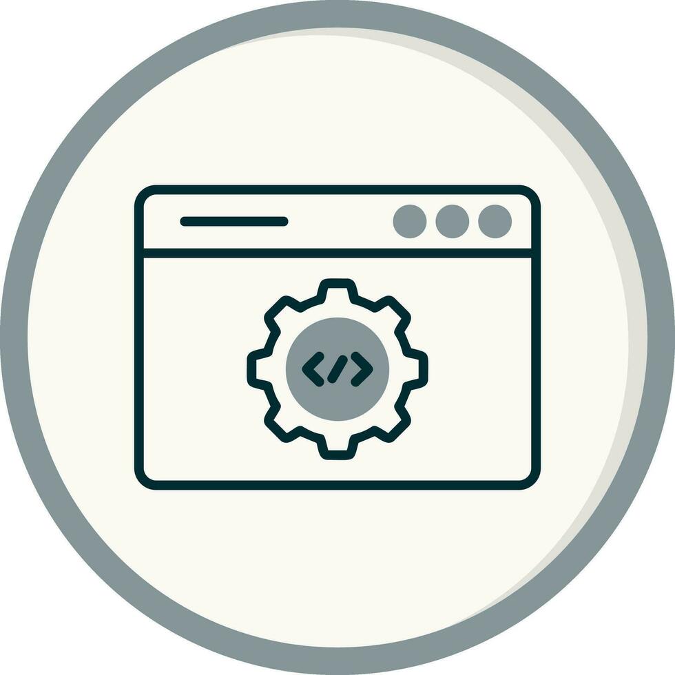 icono de vector de desarrollo web