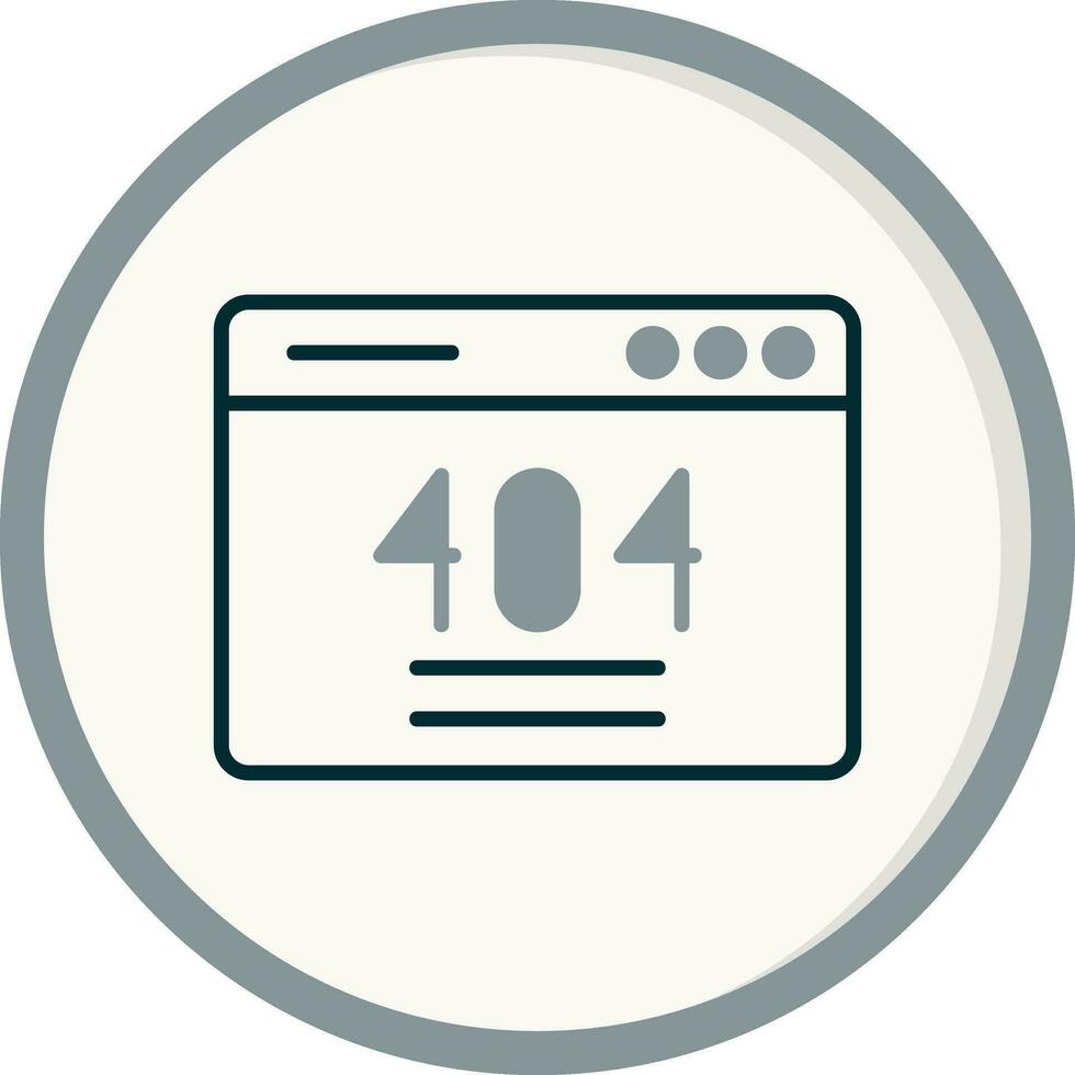 404 Error Vector Icon