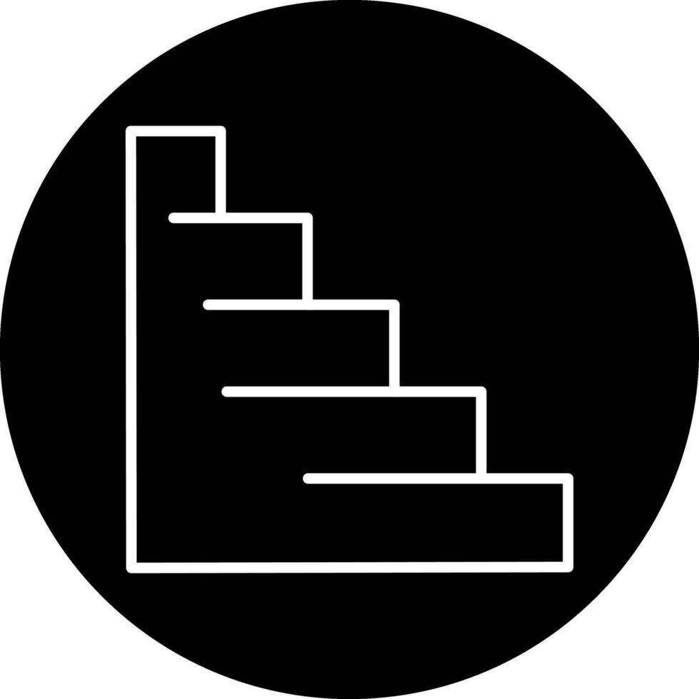 icono de vector de escaleras