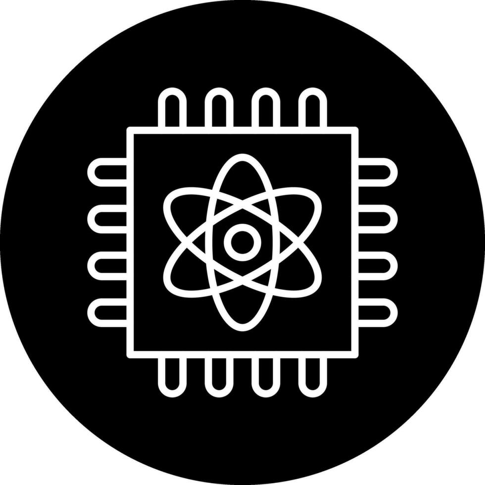 Quantum Computing Vector Icon