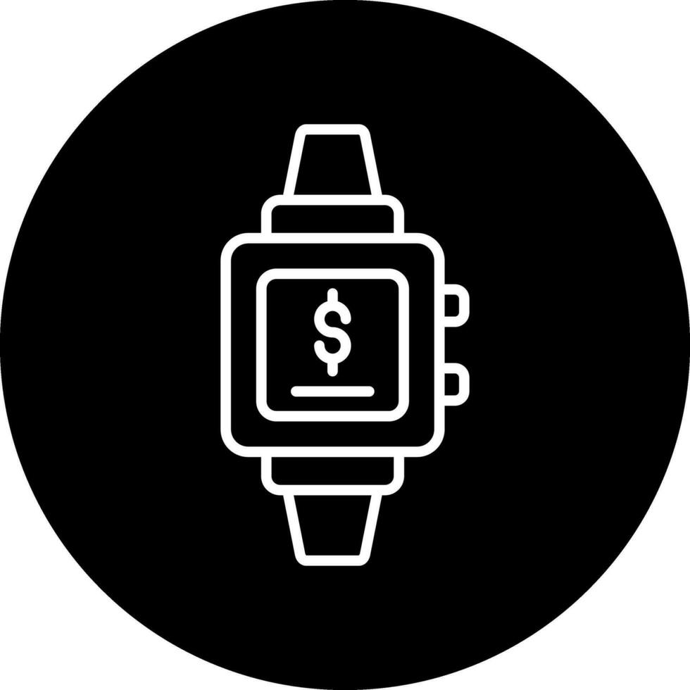 SmartWatch Payment Vector Icon