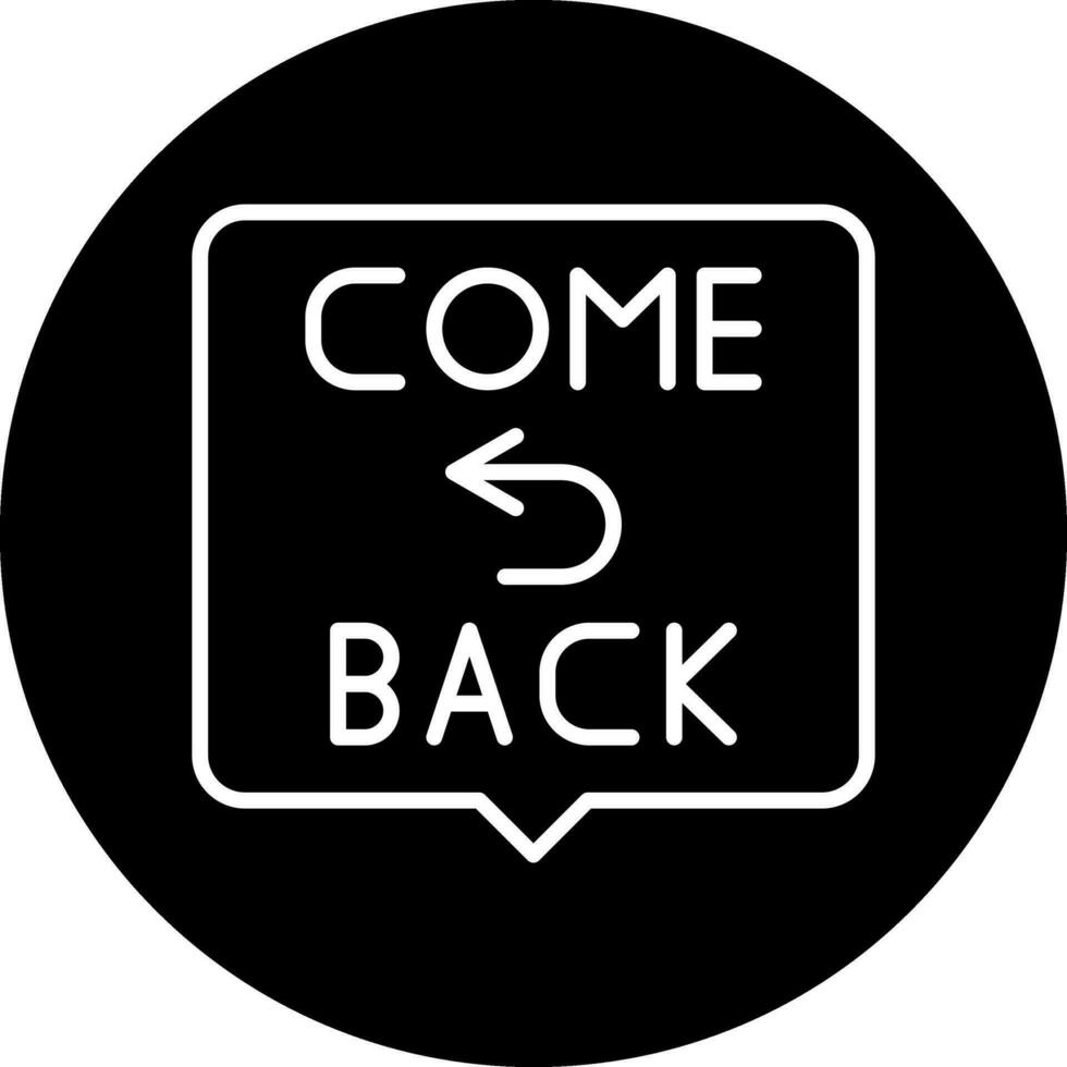 Come Back Vector Icon